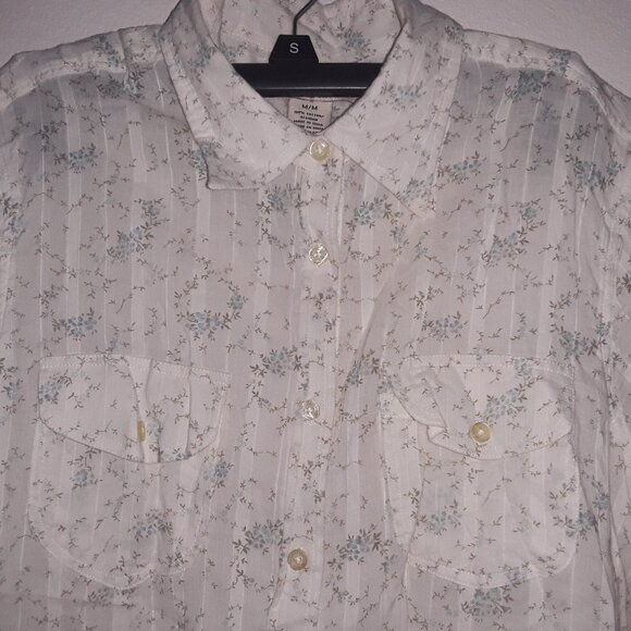 Polo Jeans Company Ralph Lauren junior size medium,beautiful pale yellow w/ blue - Picture 2 of 5